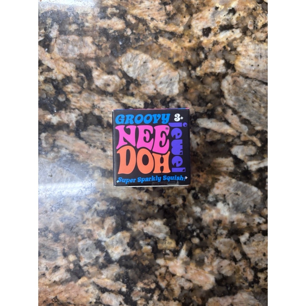 NEE DOH NeeDoh Groovy Jewel 1.25" Pink Rare Fidget Sparkly Squishy Toy NIB New!
